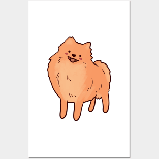 Funny pomeranian illustration Posters and Art